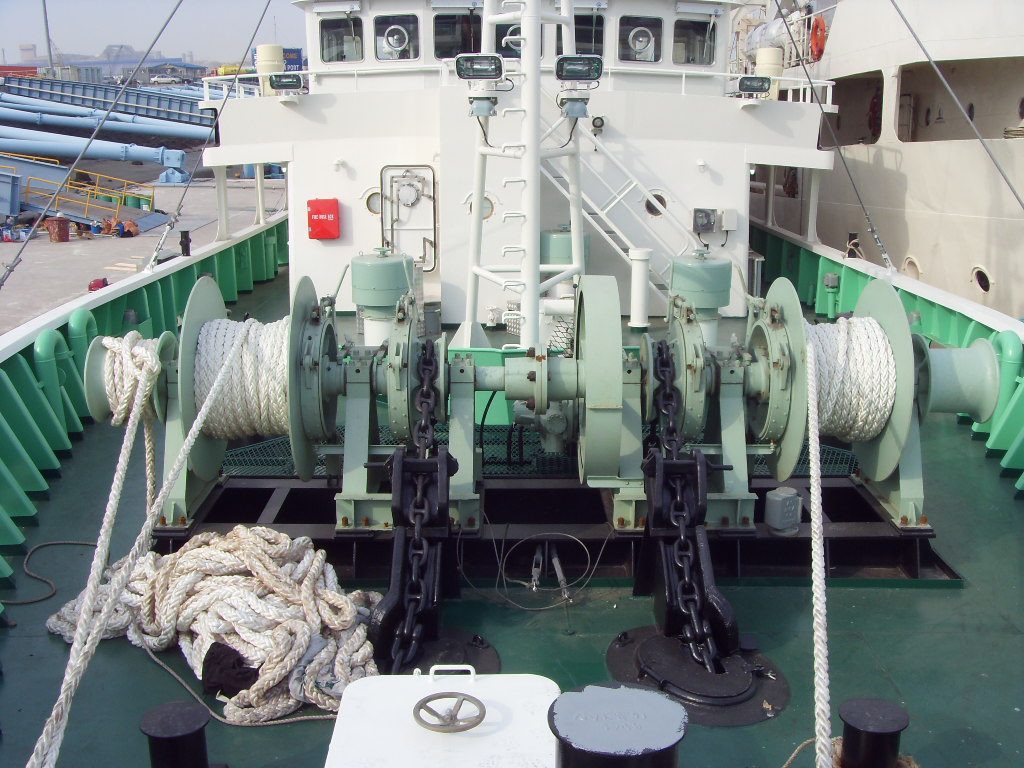 Anchor Marine Winch With Double Wheel