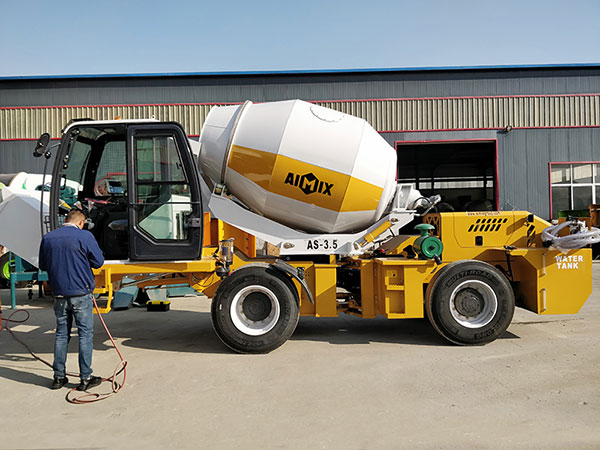 3.5 cub self propelled concrete mixer to Philippines