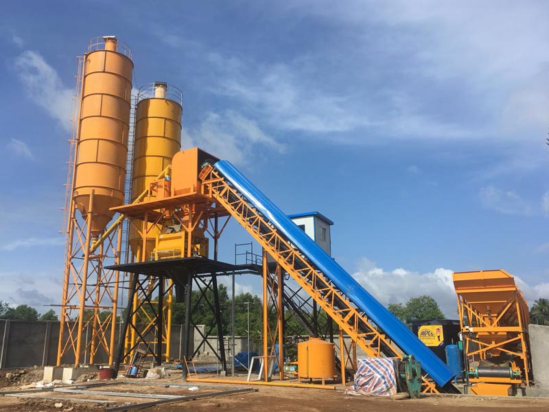 AJ-60 small concrete mixing plant