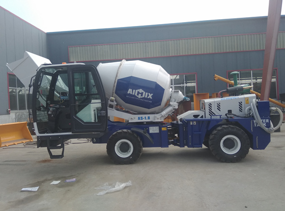 self loading concrete mixer