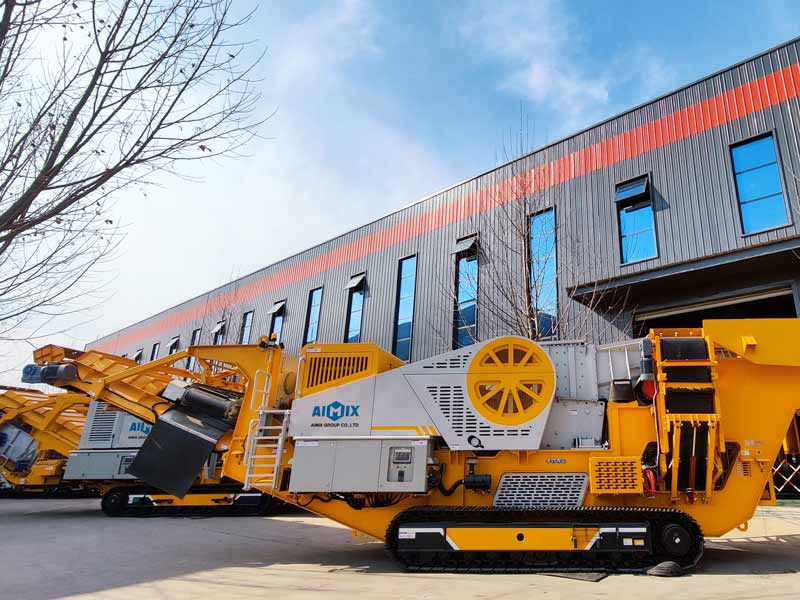 aimix group crawler mobile crusher