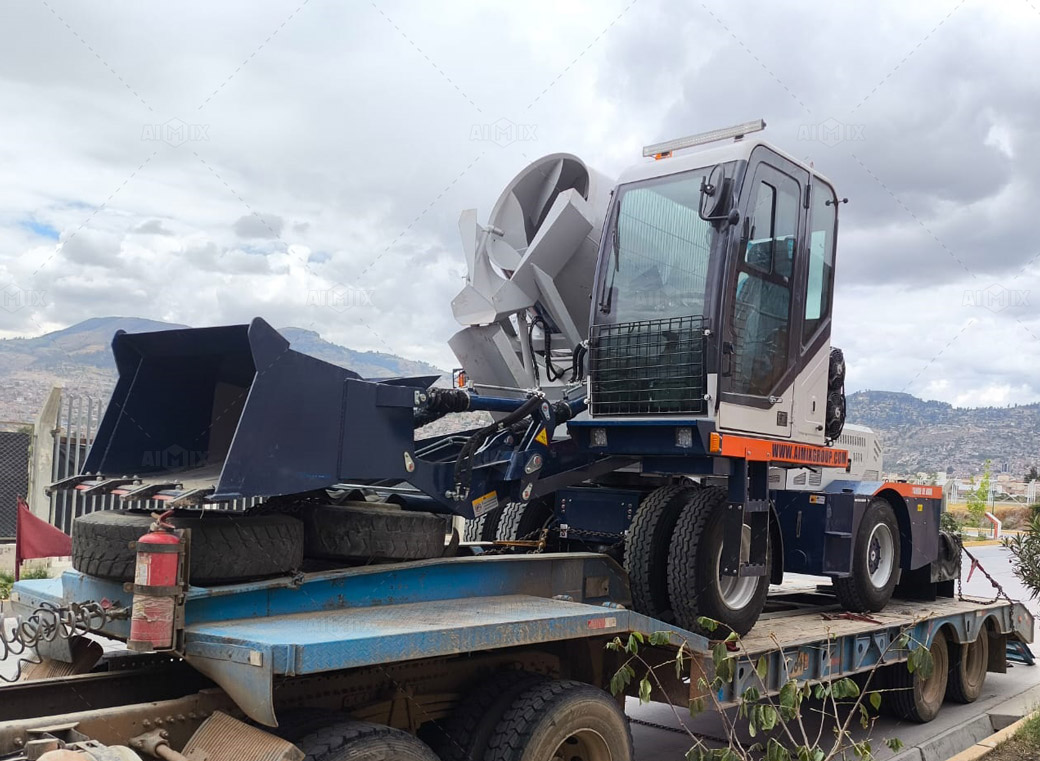 Self-Loading Concrete Mixer for Peru