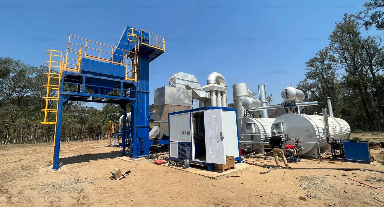Drum mix asphalt plants machine in Guatemala