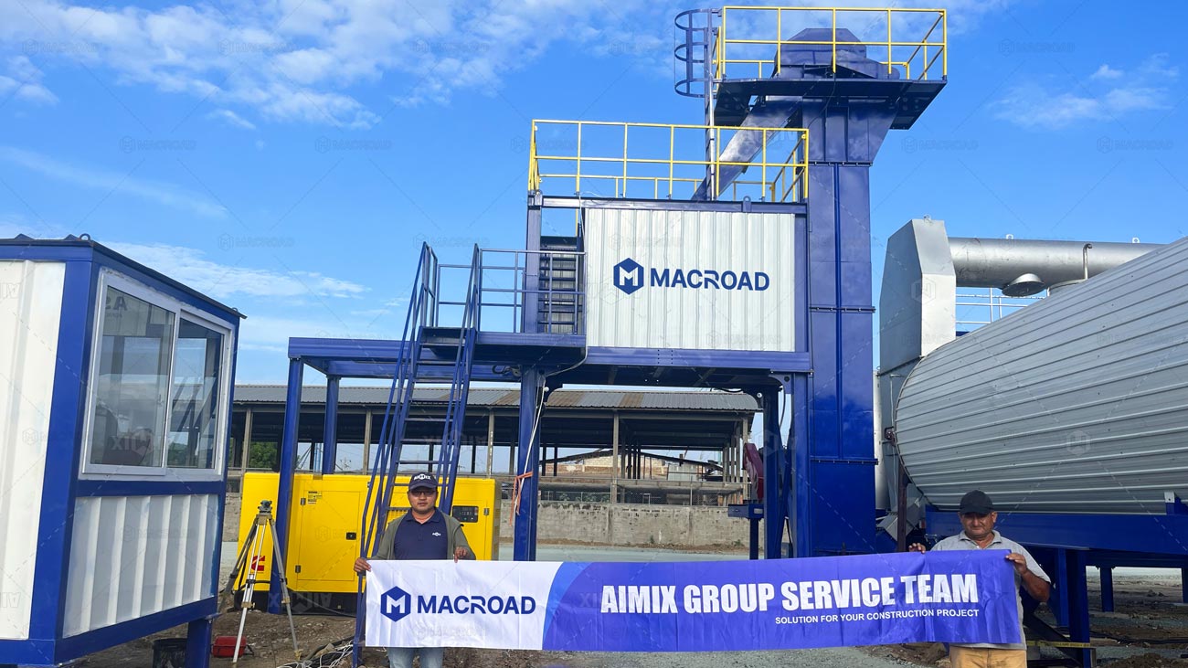 Continuous Asphalt Plant in Ecuador for Urban Road Construction