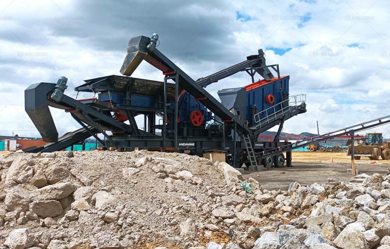 Construction Waste Recycling in Colombia with a Mobile Stone Crusher