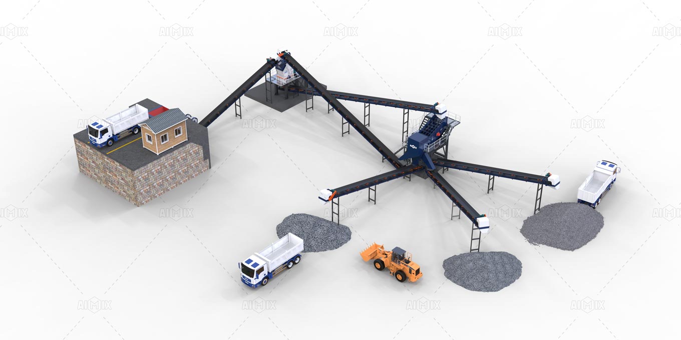 100–250 TPH Construction Waste Recycling Crushing Plant for Recycled Aggregates