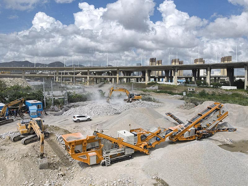 Concrete Crushing Machine to Process Construction Waste 