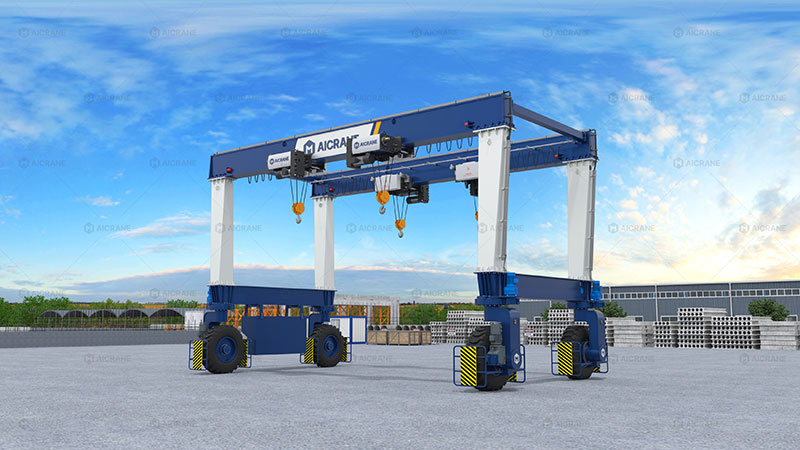 RTG rubber tyred gantry crane